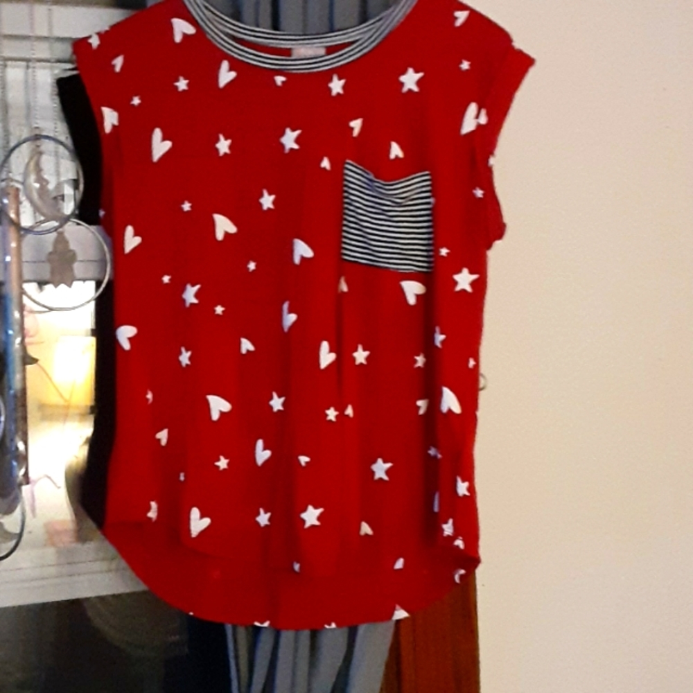 American flag colored shirt